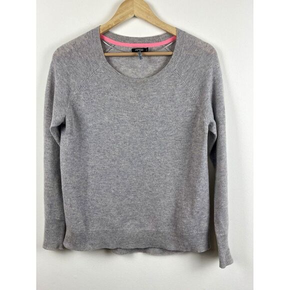 Apt. 9 Sweaters - APT 9 Round Neck 100% Cashmere Heather Grey‎ Pullover Knit Sweater Size S